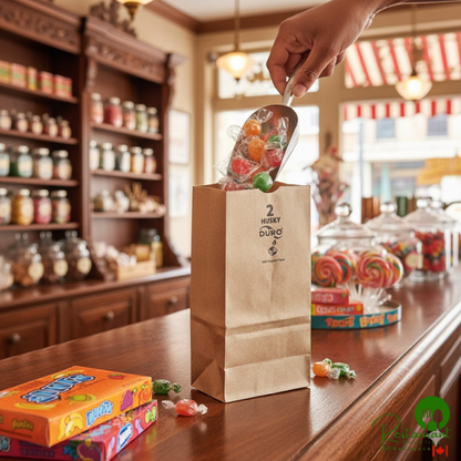 Duro Husky Dubl Life 2 lb. Heavy Duty Natural Kraft Bag - 400/Bundle