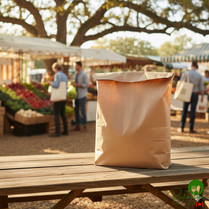 Duro 15" x 18" Brown Merchandise Bag - 500/Bundle