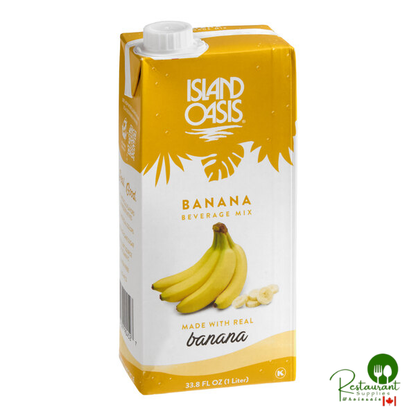 Island Oasis Banana Beverage Mix 1 Liter - 12/Case
