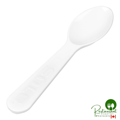 Solo 00080-0222 3" White Plastic Taster Spoon - 3,000/Case