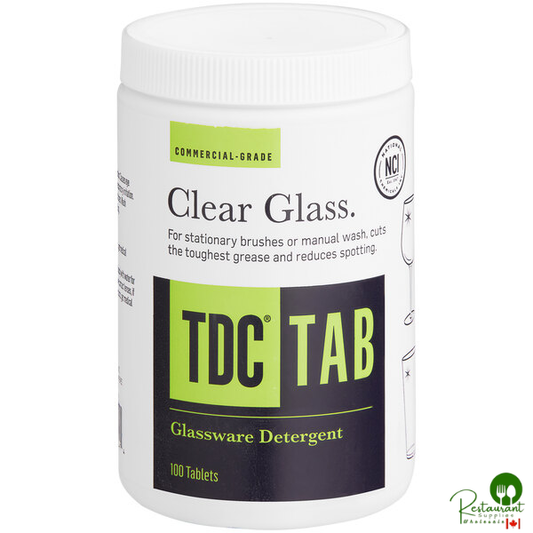 National Chemicals Inc. 23002 TDC Manual Bar Glass Detergent Tablet 100 Count - 6/Case
