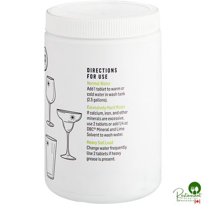 National Chemicals Inc. 23002 TDC Manual Bar Glass Detergent Tablet 100 Count - 6/Case