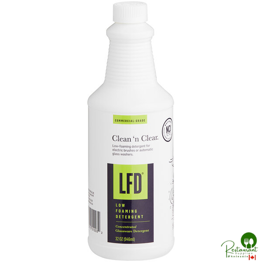 National Chemicals Inc. 21012 LFD Low Foam Concentrate Bar Glass Liquid Detergent 32 oz. - 12/Case