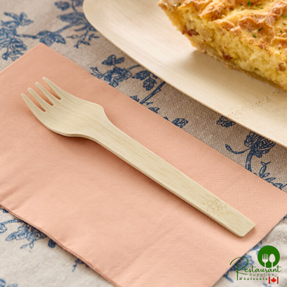Bambu® 061500 Veneerware® 6 1/2" Disposable Bamboo Fork - 250/Case
