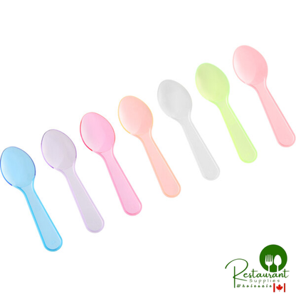 3" White Plastic Tasting Spoon By Prime - 3,000/Case