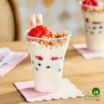 15 oz. Clear PET Plastic Parfait / Dessert Cup By Prime - 1,000/Case