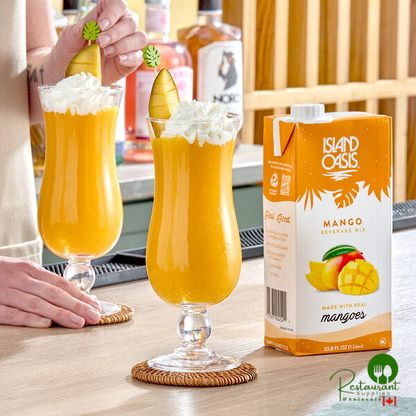Island Oasis Mango Beverage Mix 1 Liter - 12/Case