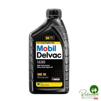 MOBIL DELVAC 1630 30wt HIGH ZINC, 1400ppm ZDDP, MOTOR OIL – CASE OF 6 – 1 QUART BOTTLES