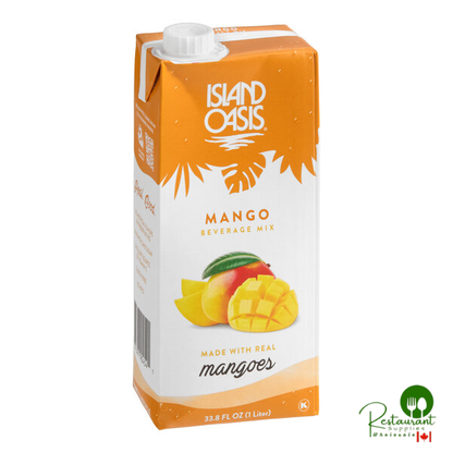 Island Oasis Mango Beverage Mix 1 Liter - 12/Case