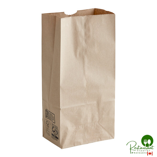 Duro 16 lb. Natural Kraft Paper Bag - 500/Bundle