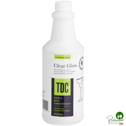 National Chemicals Inc. 21002 TDC Triple Duty Concentrate Bar Glass Liquid Detergent 32 oz. - 12/Case