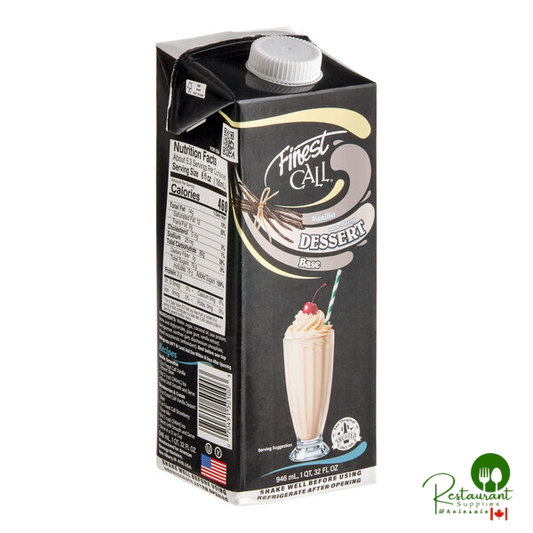 Finest Call Vanilla Dessert Base 32 fl. oz. - 12/Case