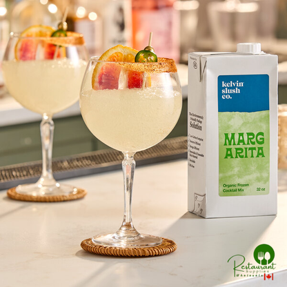 Kelvin Slush Co. Organic Frozen Margarita Cocktail Mix 32 fl. oz. - 6/Case