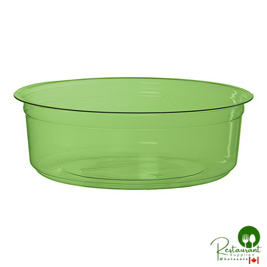 Eco-Products Veridian 8 oz. Compostable Round Green PLA Plastic Deli Container - 500/Case