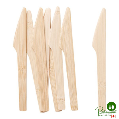 Bambu® 061700 Veneerware® 6 1/2" Disposable Bamboo Knife - 250/Case