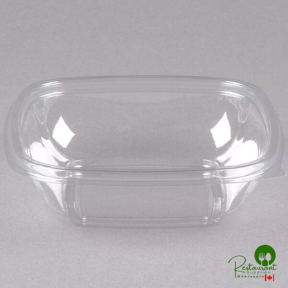 Sabert 15008B500 Bowl2 8 oz. Clear PET Square Deli / Catering Bowl - 500/Case