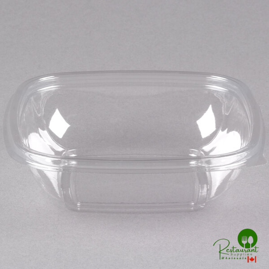 Sabert 15008B500 Bowl2 8 oz. Clear PET Square Deli / Catering Bowl - 500/Case | Canada