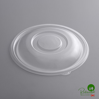 Clear PET Plastic Dome Lid for 160 oz. Round Bowls By Prime - 25/Case