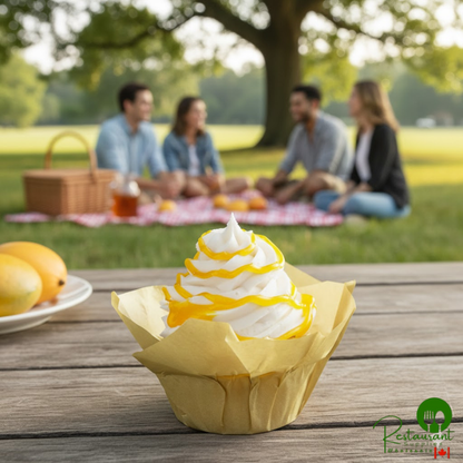 Satin Ice Yellow Vanilla Glitter Glaze 10 oz. - 3/Case