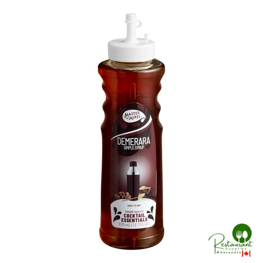 Master of Mixes Demerara Simple Syrup 375 mL - 12/Case