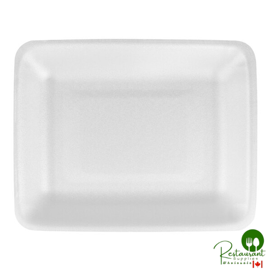 CKF 88176 (#4PR) White Foam Meat Tray 9 1/4" x 7 1/4" x 1 1/4" - 500/Case