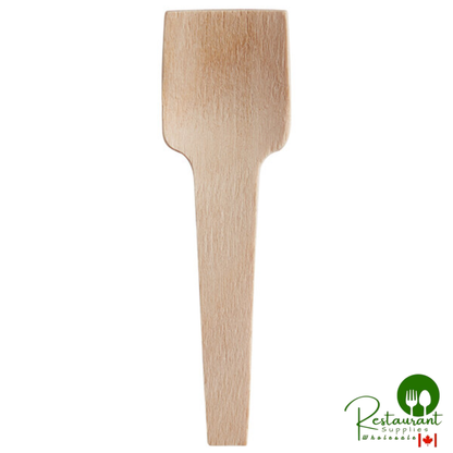 2 3/4" Compostable Wooden Tasting Spade / Spoon By Prime - 4,000/Case