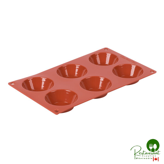 Matfer Bourgeat 257930 Gastroflex Orange Silicone 6 Compartment Tatin Mold