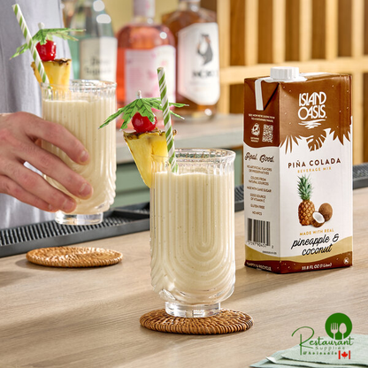 Island Oasis Pina Colada Beverage Mix 1 Liter - 12/Case