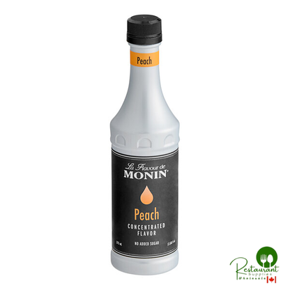 Monin Peach Concentrated Flavor 375 mL - 4/Case