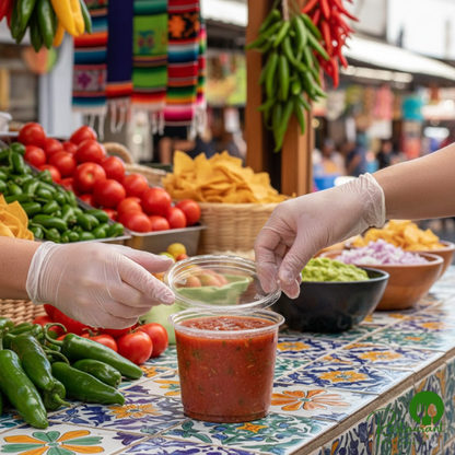 Ultra Clear PET Plastic Round Deli Container Overcap Lid By Prime - 500/Case