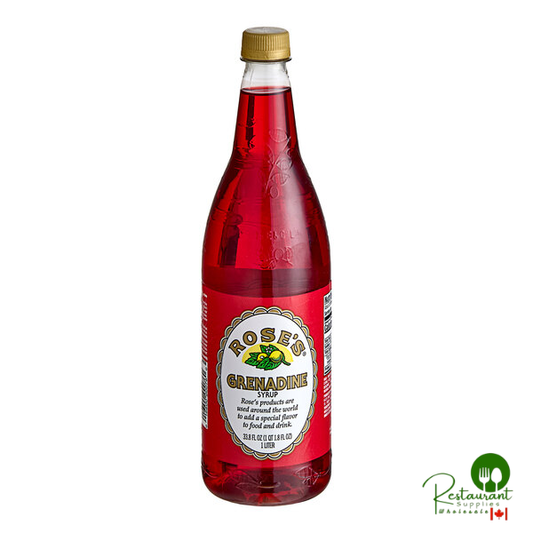 Rose's 1 Liter Grenadine Syrup - 12/Case