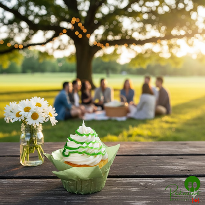 Satin Ice Green Vanilla Glitter Glaze 10 oz. - 3/Case