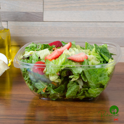 Sabert 18048B300 Bowl2 48 oz. Clear PET Square Deli / Catering Bowl - 300/Case