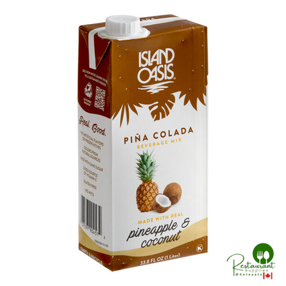 Island Oasis Pina Colada Beverage Mix 1 Liter - 12/Case