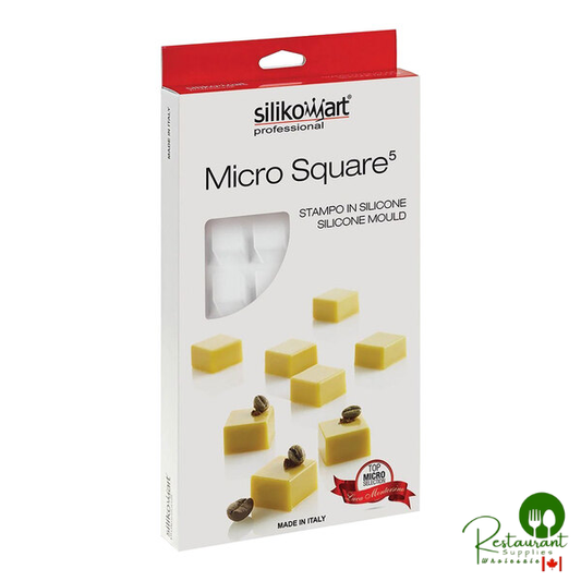 Silikomart 35 Compartment Micro Square Silicone Baking Mold - 13/16" x 13/16" x 1/2" Cavities MICRO SQUARE 5