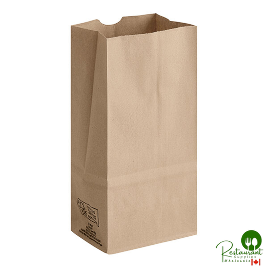 Duro Husky Dubl Life 5 lb. Heavy Duty Natural Kraft Bag - 400/Bundle