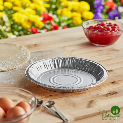 9 5/8" x 1 3/16" Deep Foil Pie Pan By Prime - 500/Case