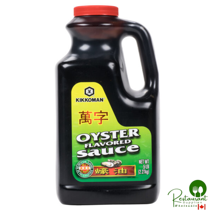 Kikkoman 5 lb Preservative Free Oyster Flavored Sauce - 6/Case