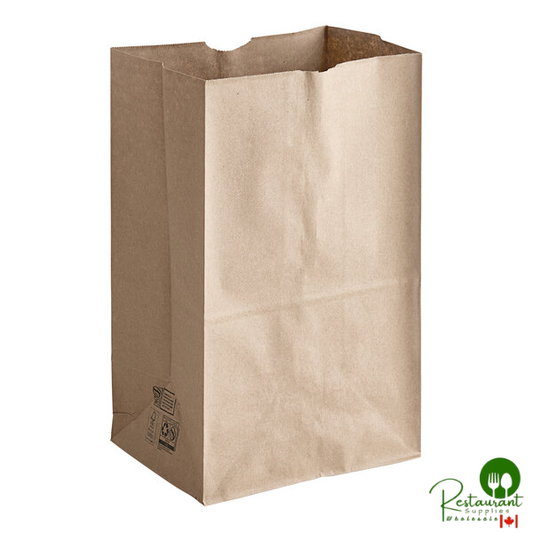 Duro Husky Dubl Life 20 lb. Shorty Heavy-Duty Brown Paper Bag - 400/Bundle