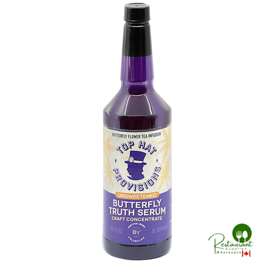 Top Hat Provisions Unsweetened Blue Butterfly Pea Flower Concentrate 32 fl. oz. - 12/Case