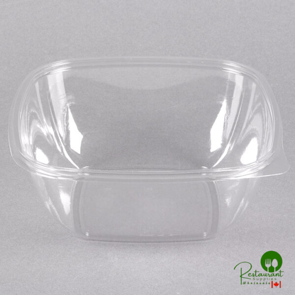 Sabert 18048B300 Bowl2 48 oz. Clear PET Square Deli / Catering Bowl - 300/Case
