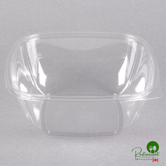 Sabert 18048B300 Bowl2 48 oz. Clear PET Square Deli / Catering Bowl - 300/Case | Canada