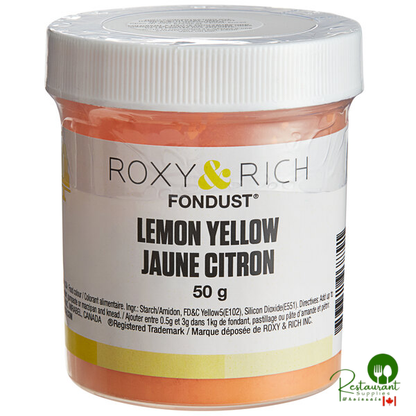 Roxy & Rich 50 Gram Lemon Yellow Fondust Hybrid Food Color