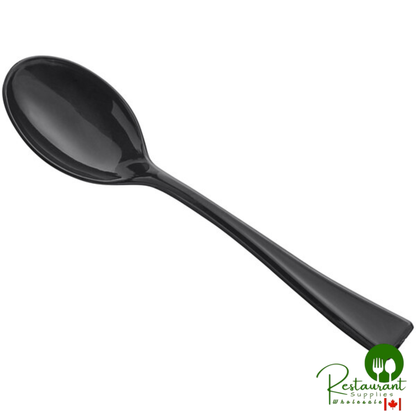 4" Black Plastic Petite Tasting Spoon By Prime - 2,000/Case