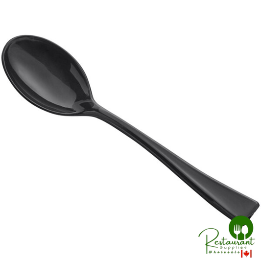4" Black Plastic Petite Tasting Spoon By Prime - 2,000/Case