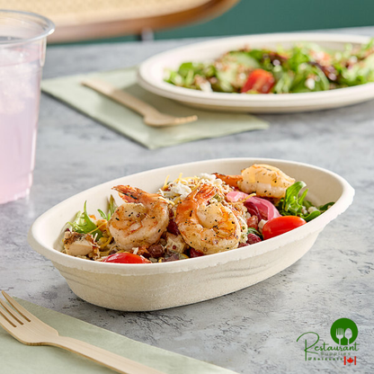 Dart 28 oz. Compostable Fiber Burrito Bowl - 300/Case