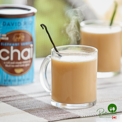 David Rio Elephant Vanilla Chai® Tea Latte Mix 14 oz. - 6/Case