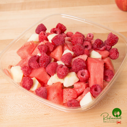 Sabert 19064B150 Bowl2 64 oz. Clear PET Square Deli / Catering Bowl - 150/Case