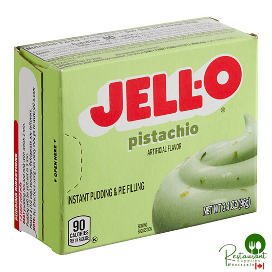 JELL-O Instant Pistachio Pudding & Pie Filling Mix 3.4 oz. - 24/Case