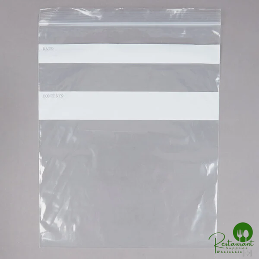 LK Packaging 10" x 12" Standard Weight One Gallon Seal Top Bags - 250/Case
